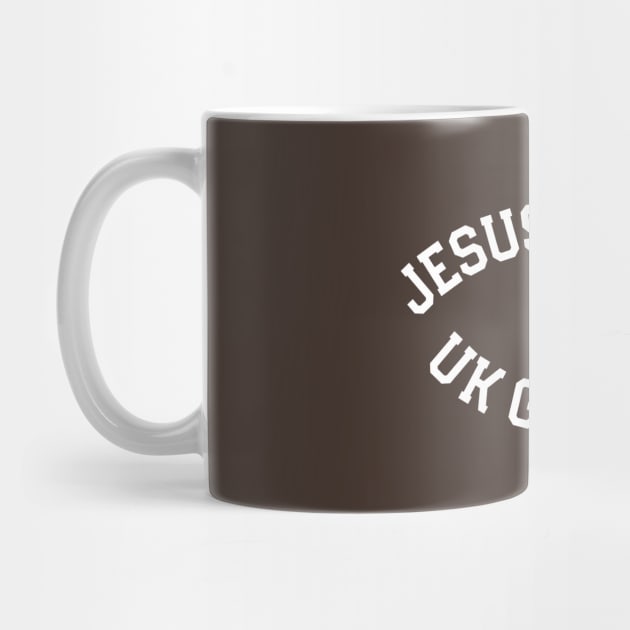 Jesus Loves UK Garage Slogan by TeeTime